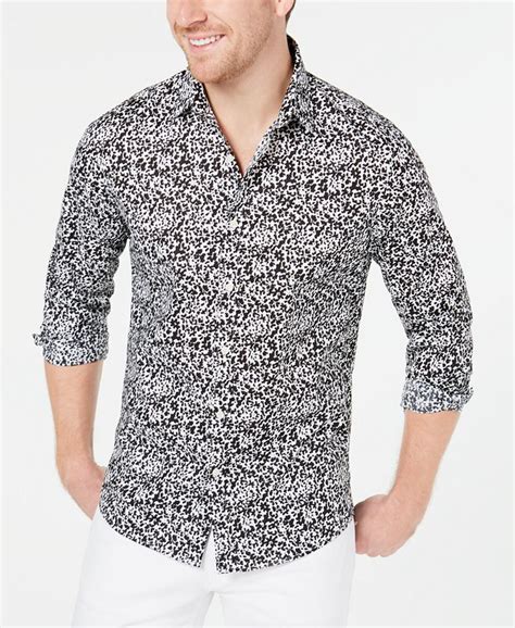 macys michael kors stretch fit shirts|Michael Kors Shirts for Men .